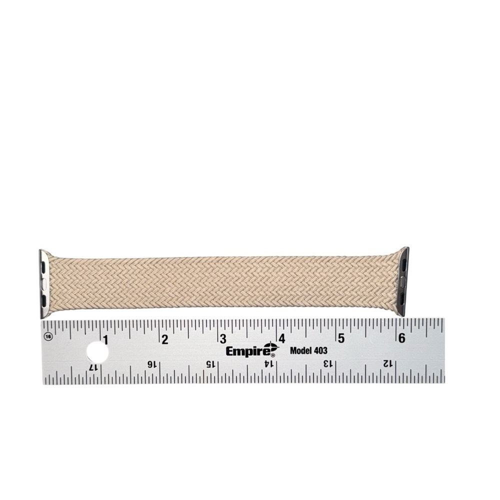41mm Beige Braided Solo Loop - Size 8 - Picture 3 of 5